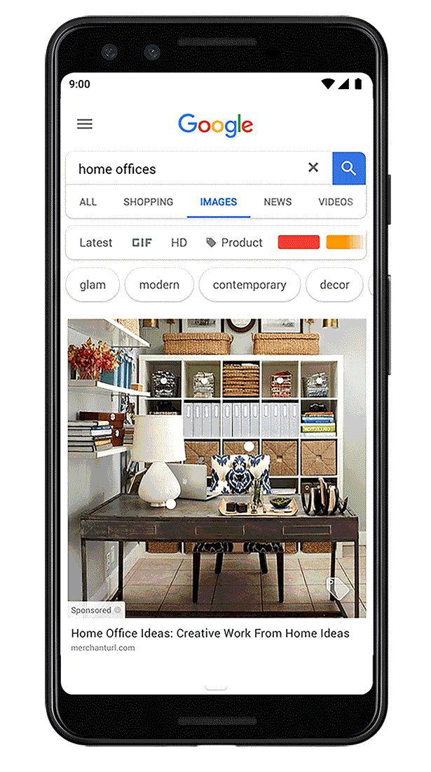 A Google Images felületén tesztelt képkeresős vásárlás